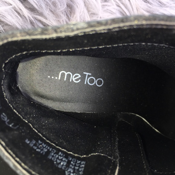 ...me too Black Rhinestone Back Heeled Boots - Picture 4 of 6